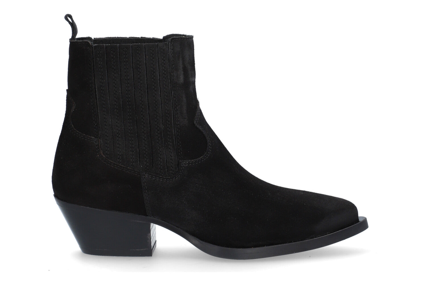 BOTIN WESTERN GAMUZA NEGRO 2074