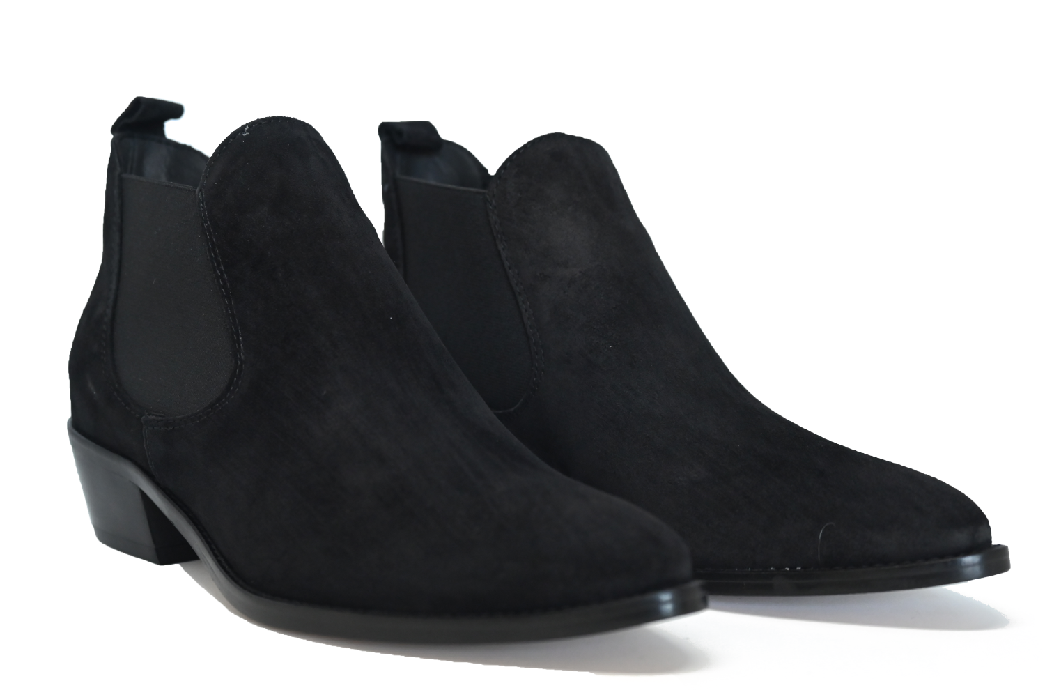 BOTIN ROSE GAMUZA NEGRO 4010