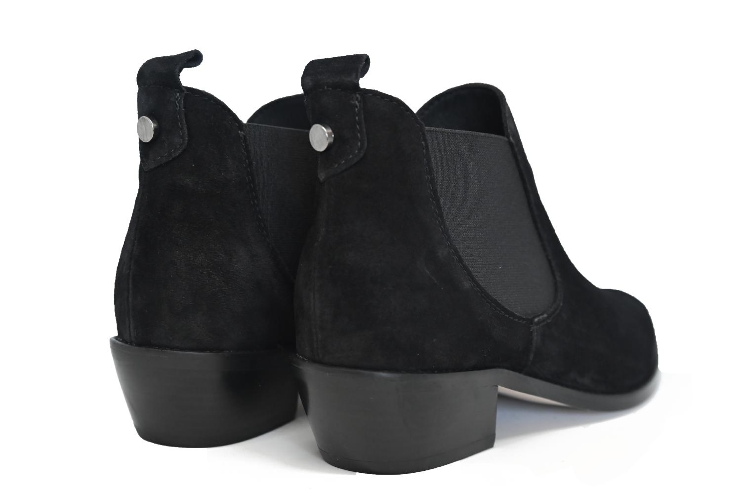BOTIN ROSE GAMUZA NEGRO 4010