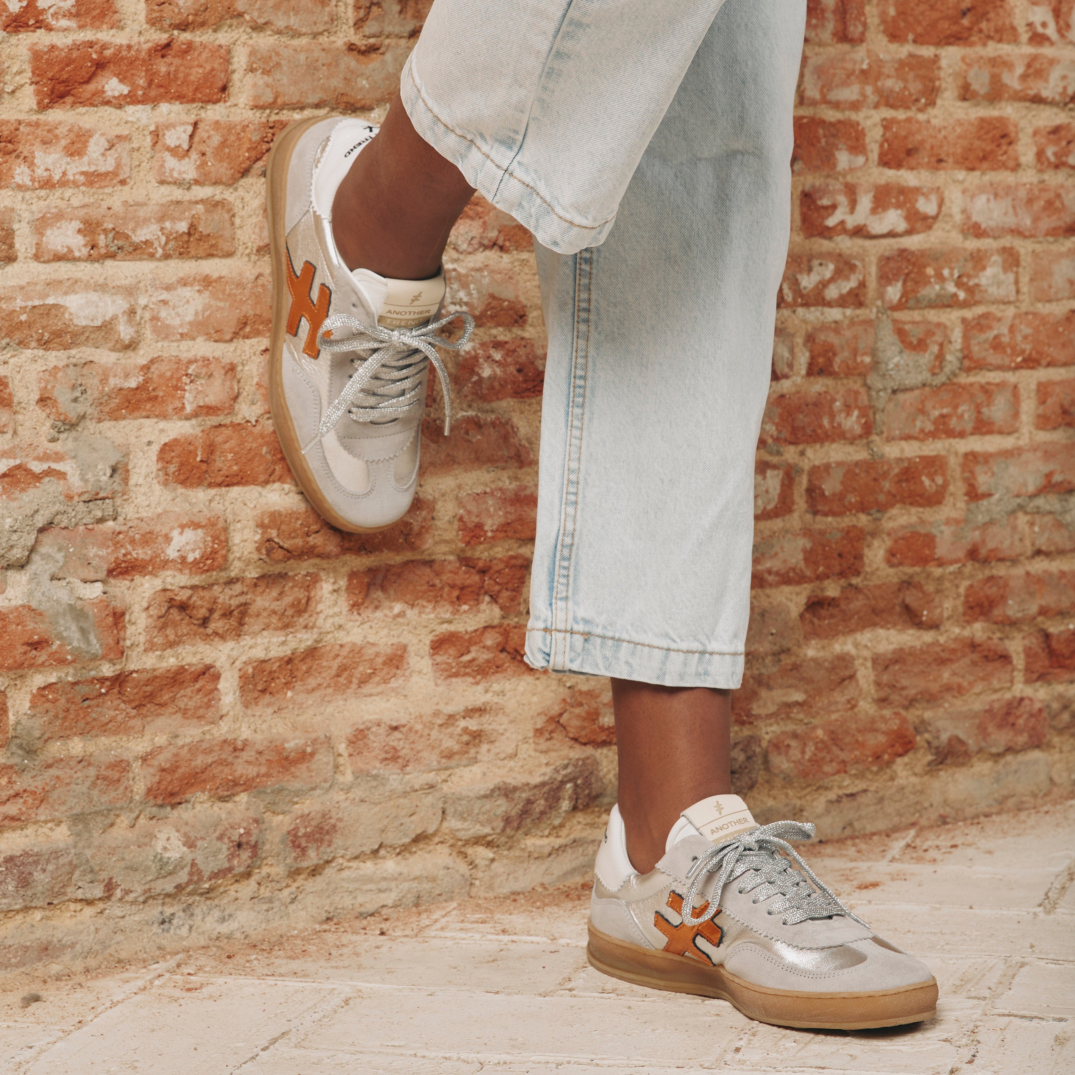 ZAPATILLA ICONIC PLATA A032